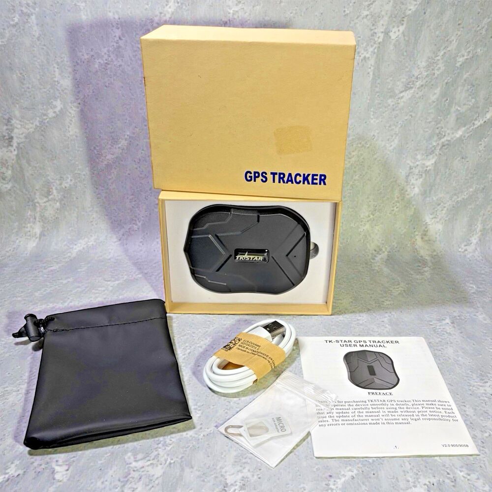 NIB Magnetic GPS Tracker for Vehicles Car GPS Device Real Time 2 Free Sim Cards